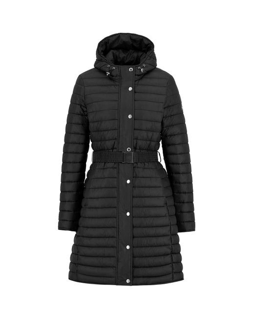 Barbour Black Longline Jada Puffer Jacket
