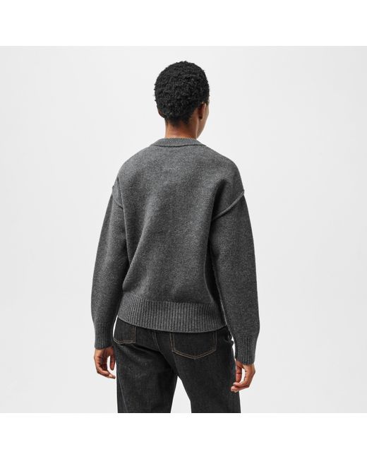 AMI Gray De Coeur Jumper
