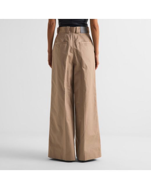 Balenciaga Natural Wide Leg Trousers