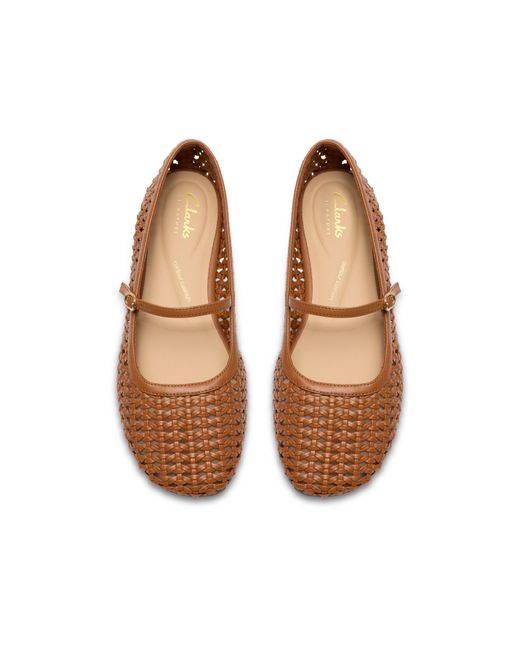 Clarks Brown Ballet Pumps