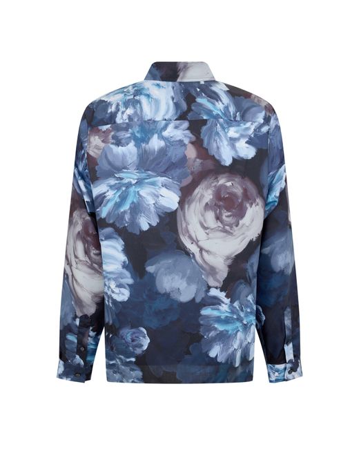 Ted Baker Blue Lapland Regular Fit Long Sleeve Shirt for men