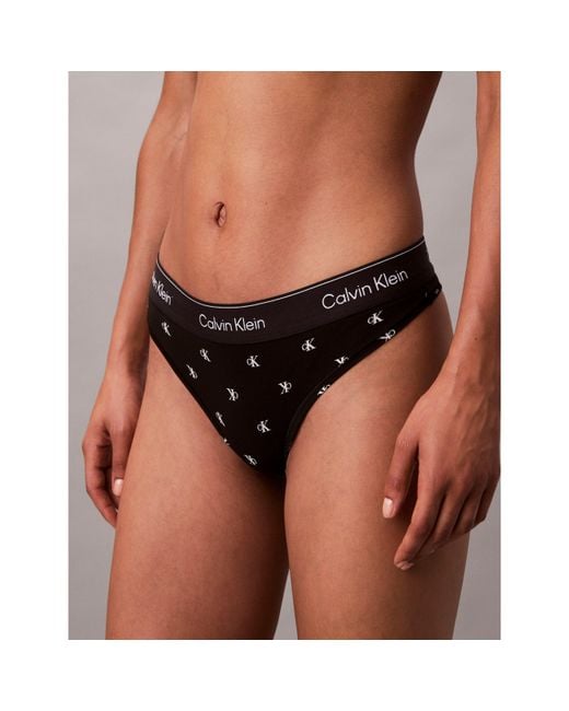 Calvin Klein Black Modern Thong