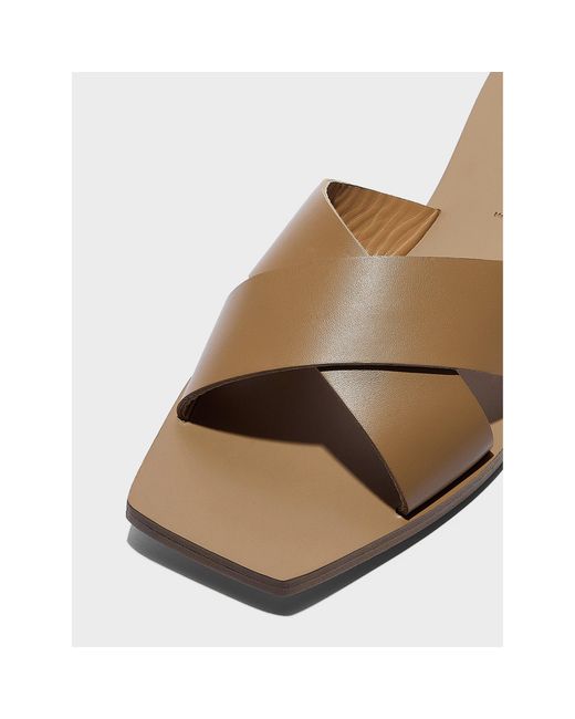 Aeyde Brown Faye Flat Sandals