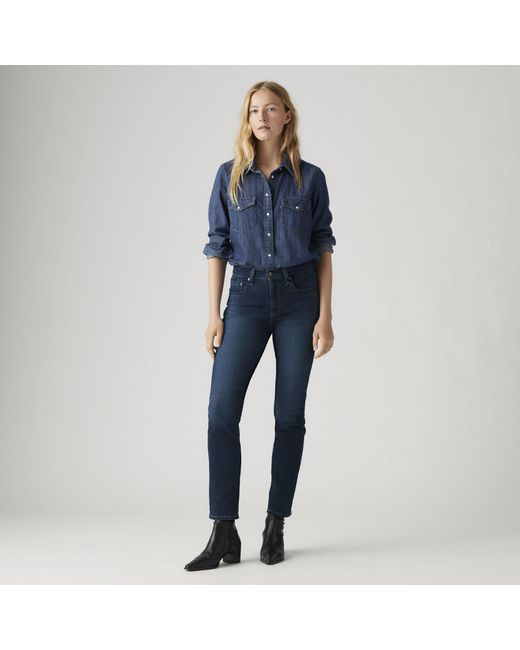 Levi's Blue 724 High Rise Straight Sw