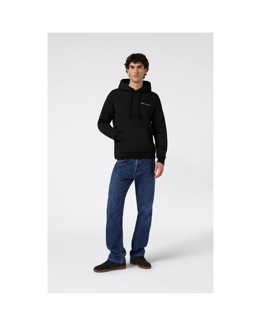 Champion Black Icons Fleece Hoodie for men