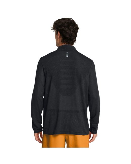 Under Armour Blue Seamless Stride ¼ Zip for men