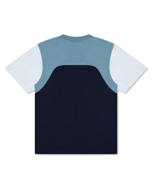 Lacoste Blue Cotton Jersey Colour Block T-Shirt for men