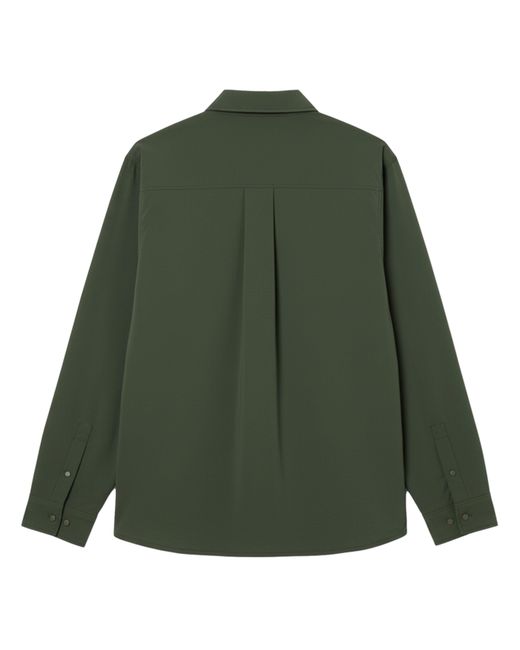 Lacoste Green Quilted Water-Repellent Overshirt for men