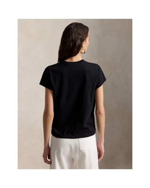 Polo Ralph Lauren Black Round-Neck T-Shirt