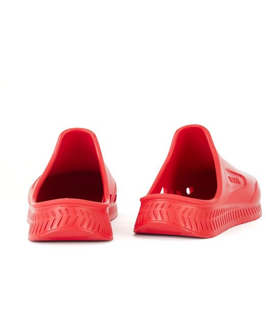 Boss Red Titanium-R Rubber Water-Friendly Pool Sliders for men
