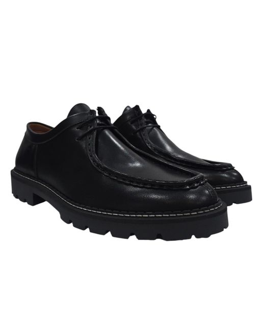 Deakins Black Kayo Leather Lace Up Derbies for men