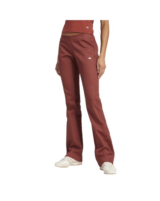 Adidas Red Closed Hem Fleece Joggers for men