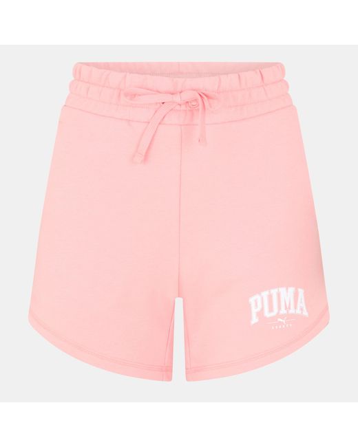 PUMA Pink High Waist Woven Tracksuit Shorts