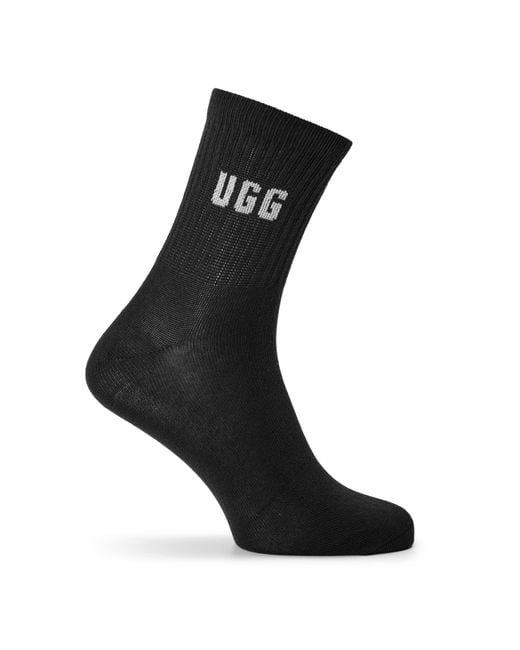 Ugg White Quinlin Quarter Socks