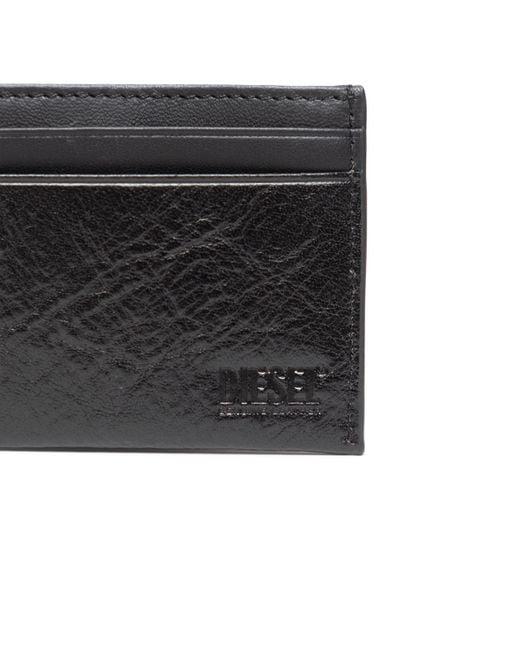 DIESEL Black 3D Easy Card Holder for men