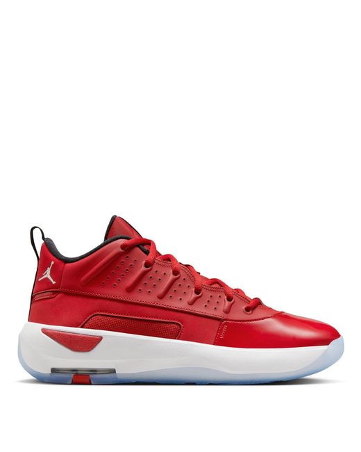 Nike Red Aj Max Aura 7 Shoes for men