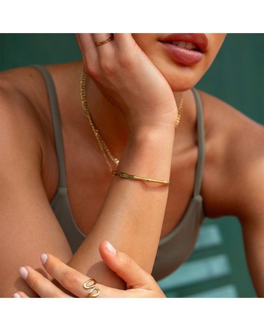 D.Louise Metallic Bamboo Bangle