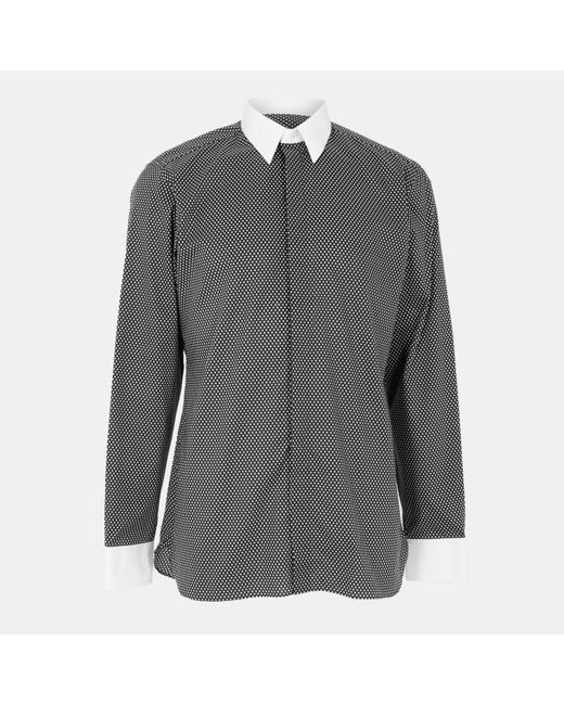 Tom Ford Gray Diamond Long Sleeve Patterned Shirt for men