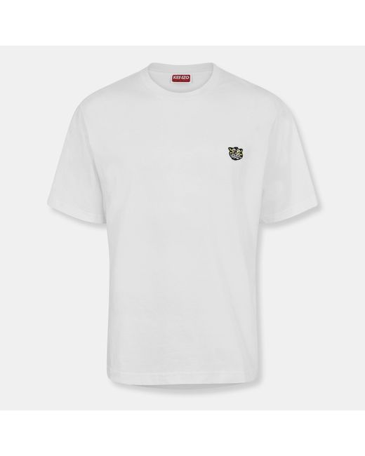KENZO White Wild Tiger T-Shirt for men