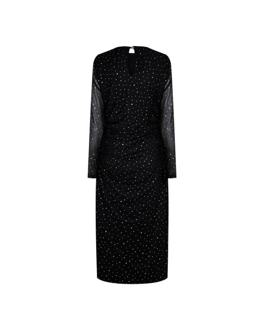 Biba Black Sequin Mesh Dress