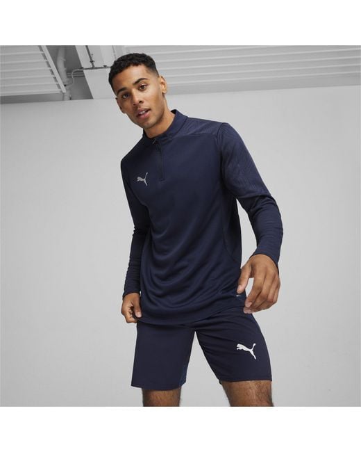 PUMA Blue Teamfinal Training 1/4-Zip Fleece for men
