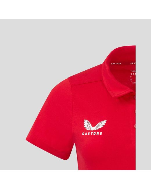 Castore Red Short Sleeve Polo Shirt