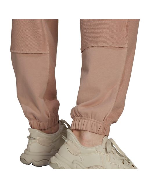 Adidas Originals Brown Loopback Closed Hem Jersey Joggers for men