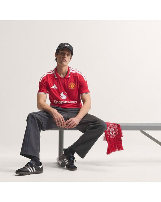 Adidas Red Manchester United Authentic Home Shirt 2026/27 for men