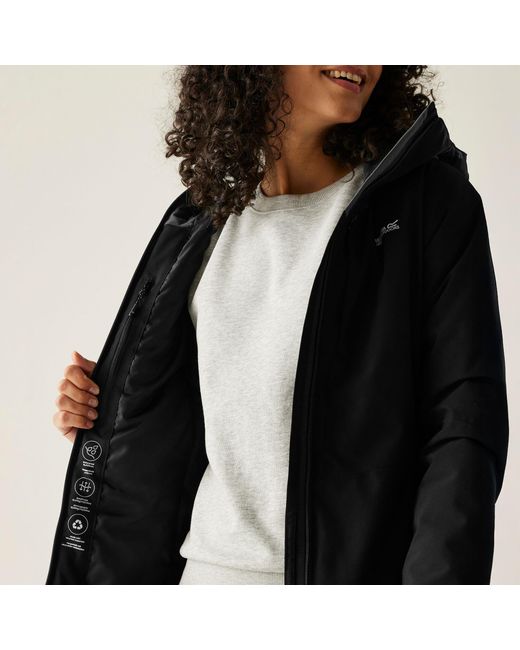 Regatta Black Highton Stretch Waterproof Insulated Jacket