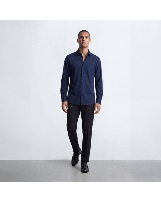 Twisted Tailor Blue Noah Jersey Shirt for men