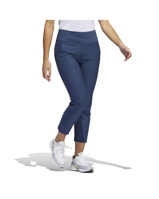 Adidas Blue Pull On Ankle Pants