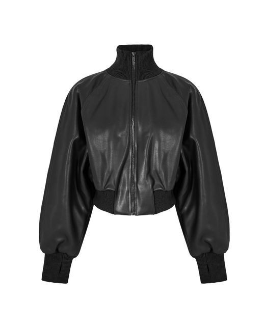 Norma Kamali Black Bomber Jacket