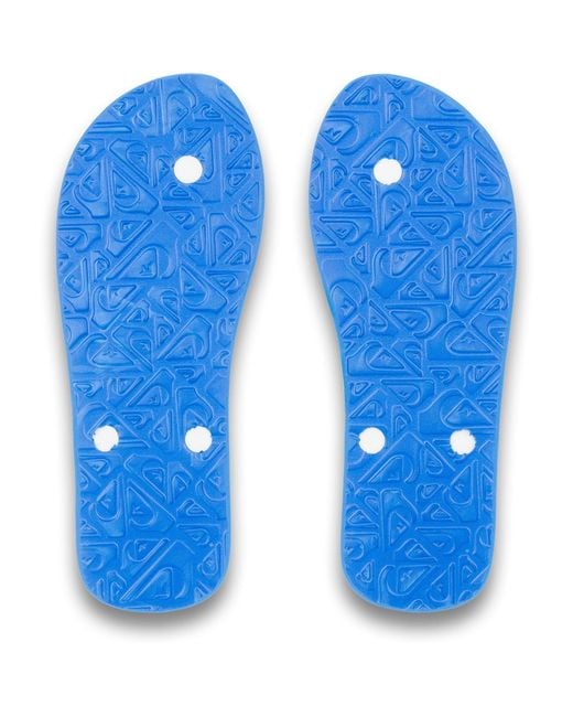 Quiksilver White Molokai Flip Flops for men