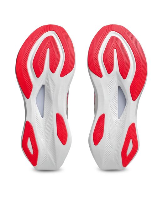 Asics White Sonicblast Road Running Shoes