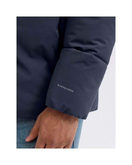 Jack & Jones Blue Global Jacket Short Puffer Jacket Plus for men