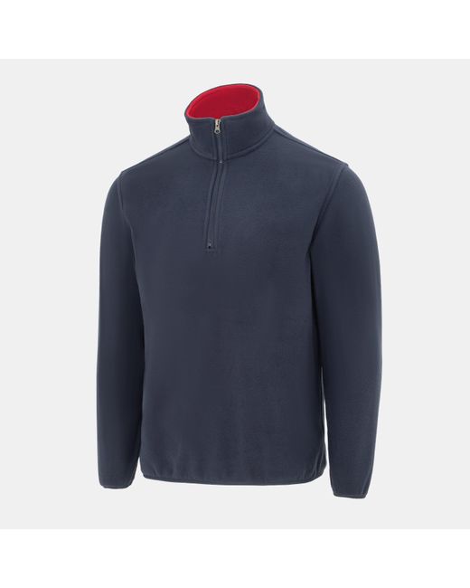 Donnay Blue Quarter Zip Fleece Jacket for men