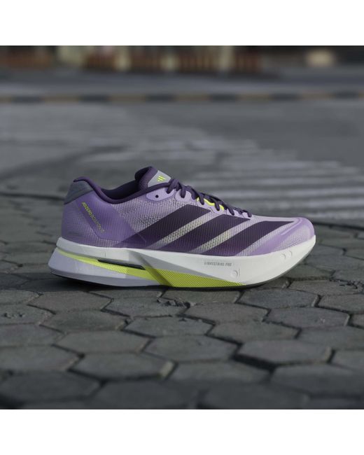 Adidas Blue Adizero Boston 13 Road Running Shoes