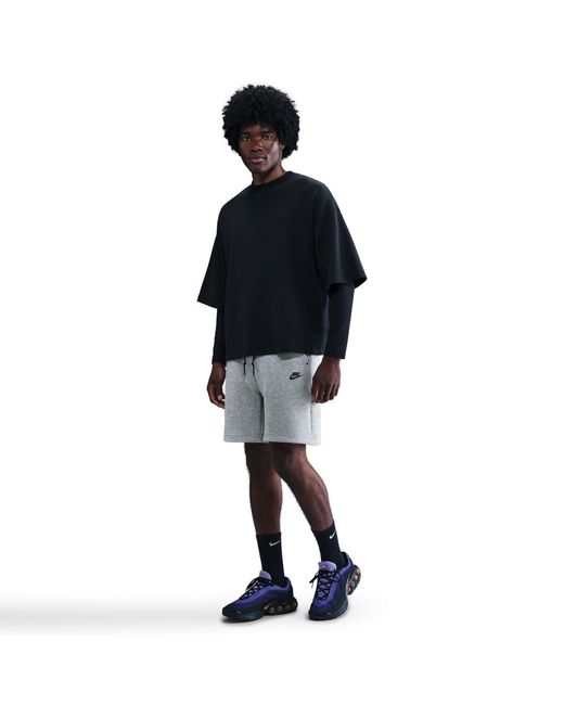 Nike Black Sportswear Tech Fleece Shorts for men