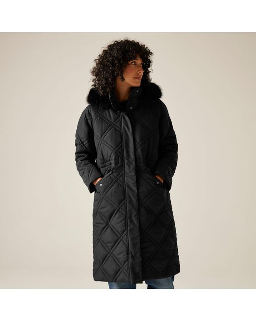 Regatta Black Freyla Water Resistant Insulated Quilted Jacket