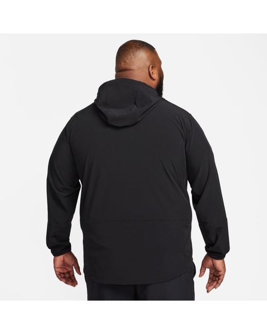 Nike Black Unlimited Repel Hooded Versatile Jacket for men