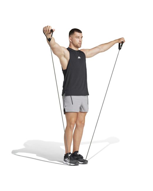 Adidas Gray D4T Pro Series Adistrong Workout Shorts for men