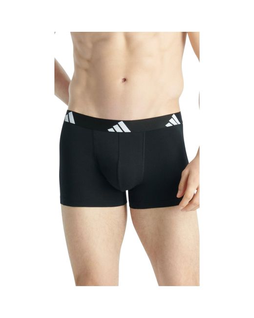 Adidas Black 3 Pack Boxers for men