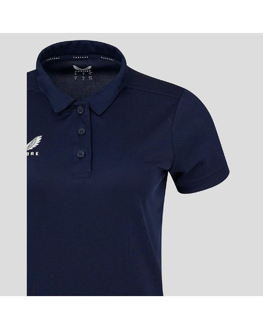 Castore Blue Short Sleeve Polo Shirt