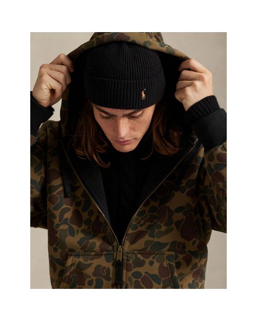 Polo Ralph Lauren Green Camo Full Zip Hoodie for men