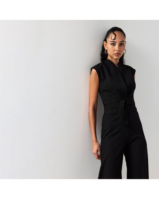 Odd Muse Black Wrap Jumpsuit