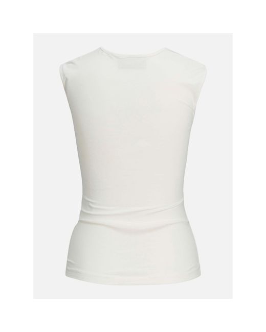JJXX White Sleeveless Square Neck Top Ladies