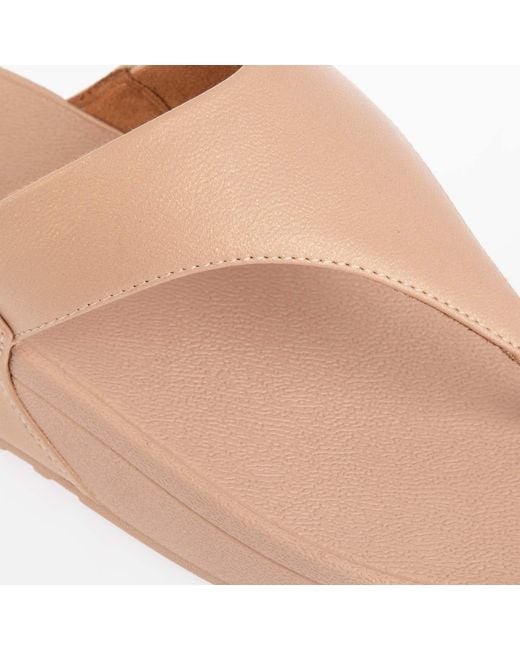 Fitflop Pink Fit Flop Lulu Shimmer Toe-Post Sandals