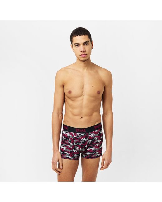 Lonsdale Black Trunk Shorts 2 Pack for men