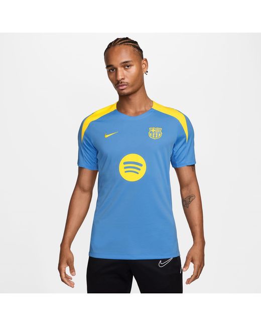 Nike Blue Barcelona Licensed Short Sleeve T-Shirt for men