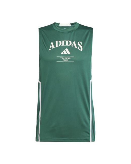 Adidas Green D4T Heri Performance Gym Vest for men